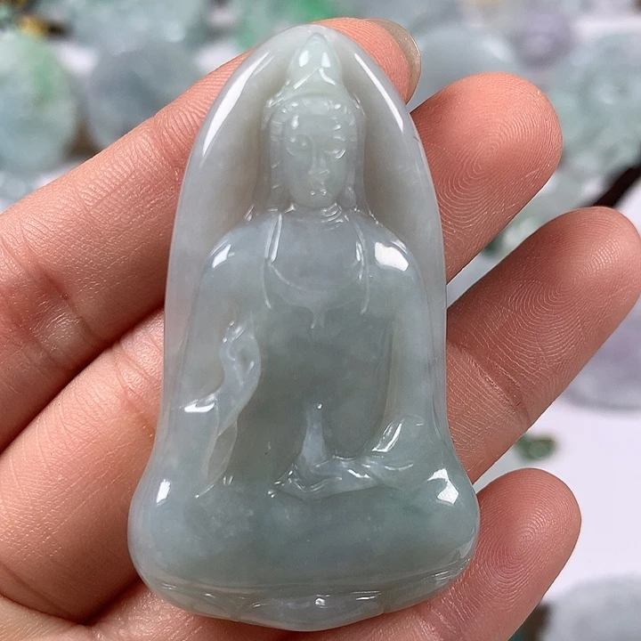 颈饰未镶嵌翡翠观音福利