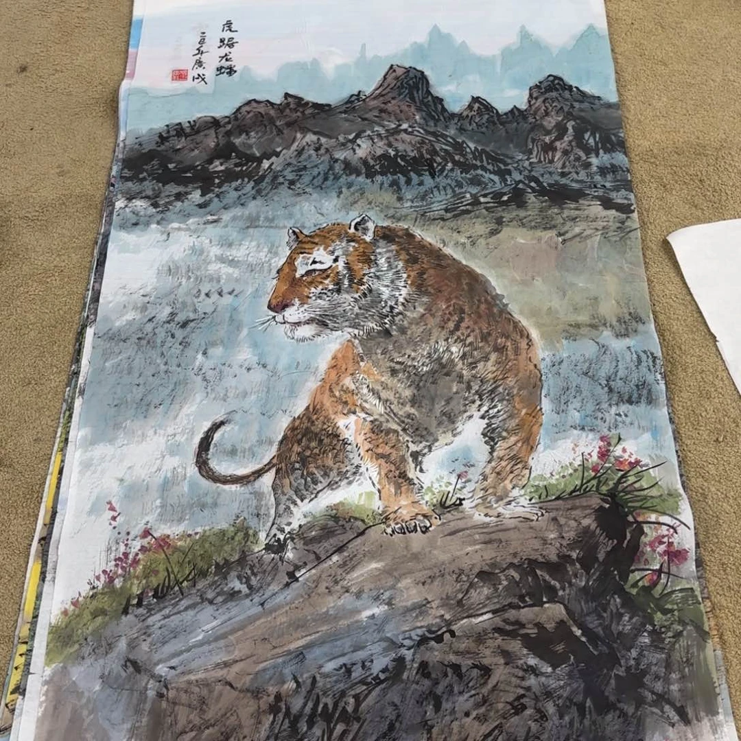 国画绘画作品婉。