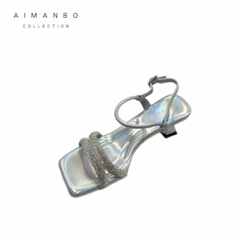 STROLLBEAUTY/漫步佳人632144102简约气质时尚一字扣百搭凉鞋