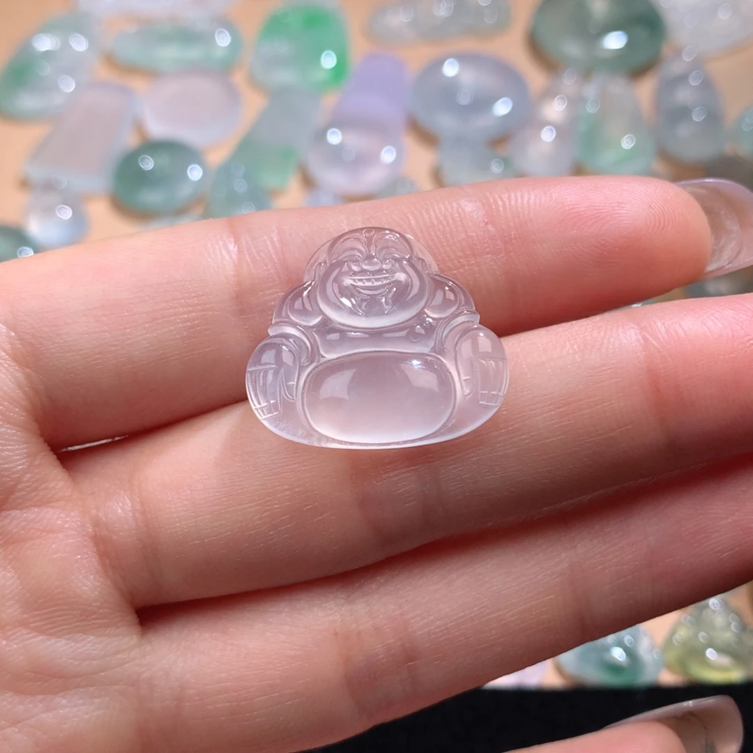 翡翠挂件未镶嵌佛