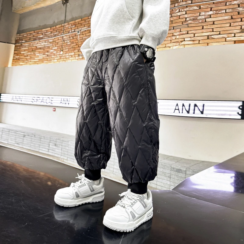 专选正品儿童冬装加厚防水羽绒裤K244KZ4991