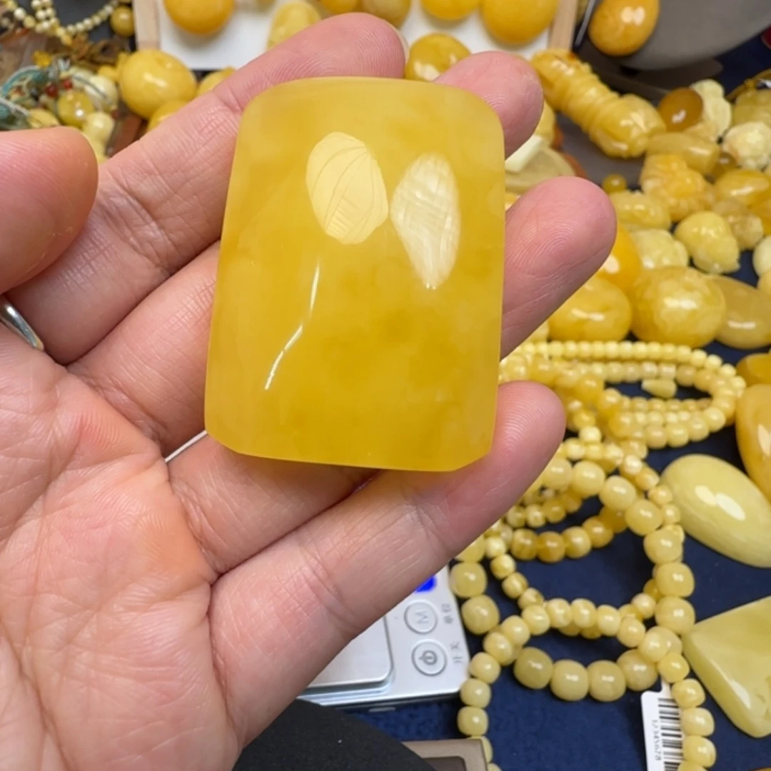 蜜蜡未镶嵌毛衣链天然蜜蜡