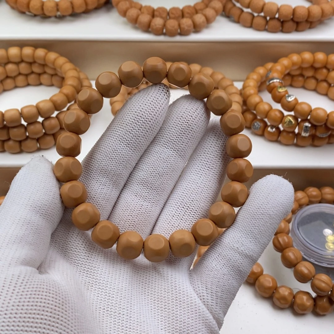 猴头核桃手串哑光六方