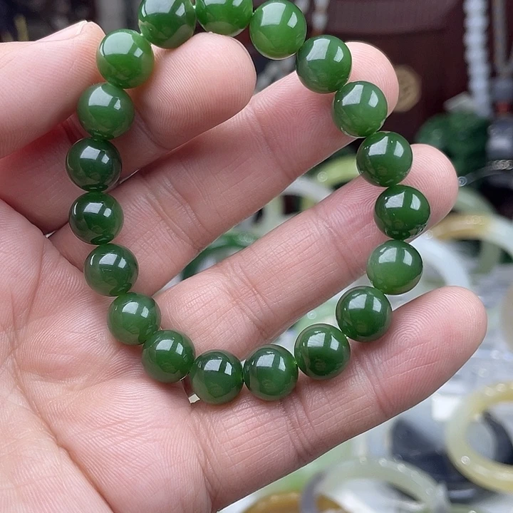 和田玉手串未镶嵌w*q10