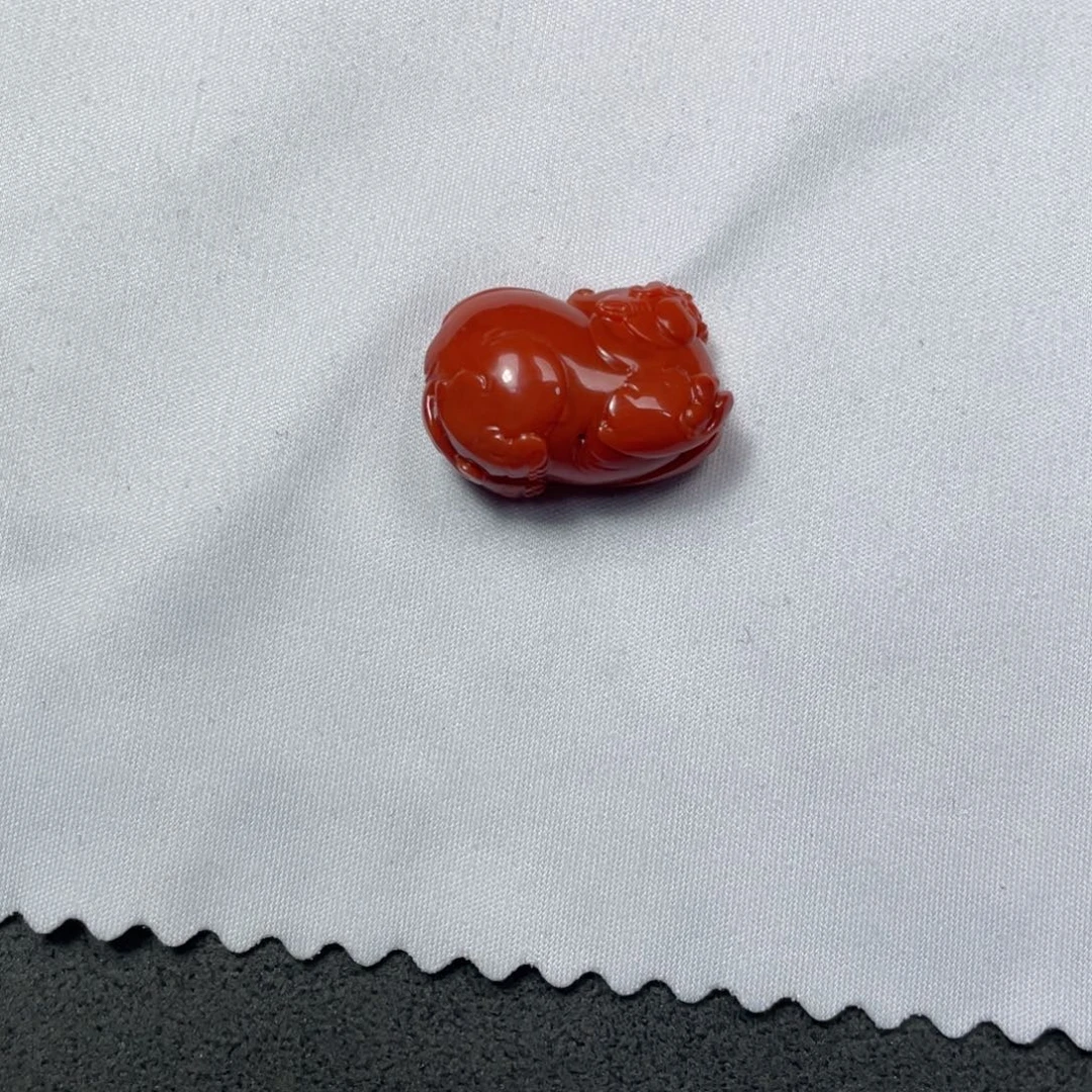 南红玛瑙未镶嵌貔貅