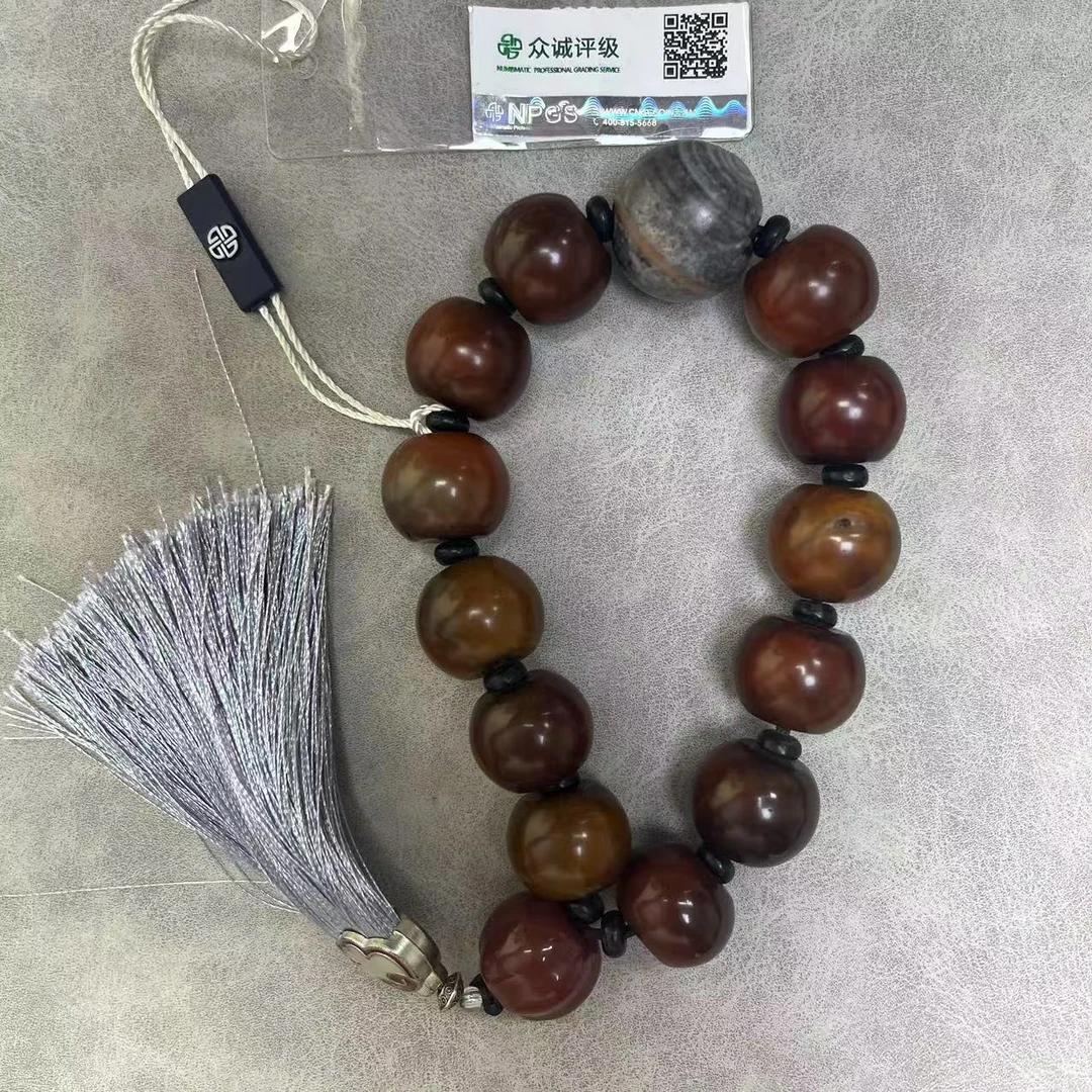 清代 大点位老玛瑙 手持  YZ0271［燕赵造物司］