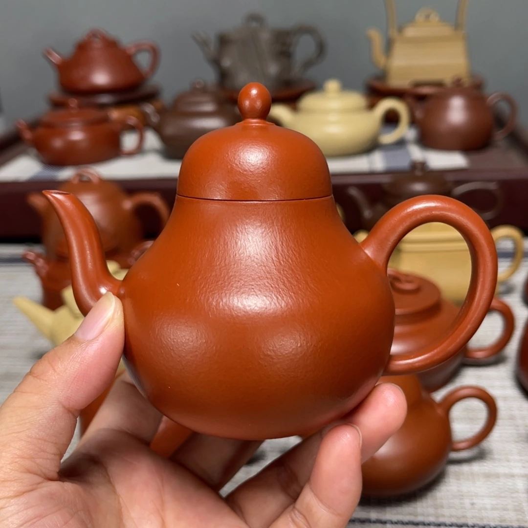 茶壶紫砂全手工制作170cc