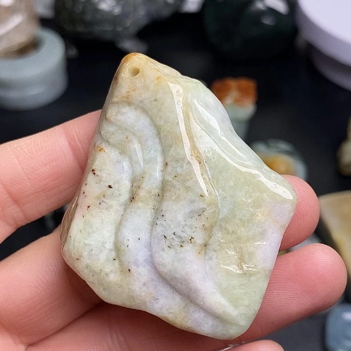 翡翠未镶嵌颈饰天然翡翠28