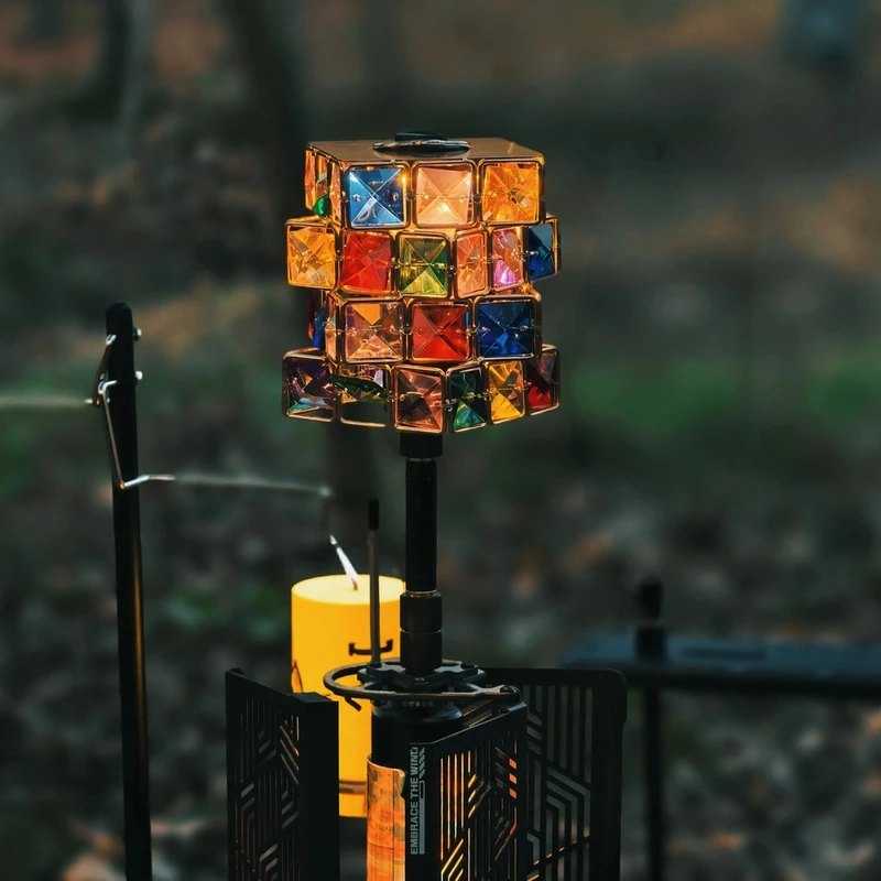 魔方灯罩彩色灯罩水晶灯罩露营氛围灯帐篷装饰灯罩38灯GZ灯配件