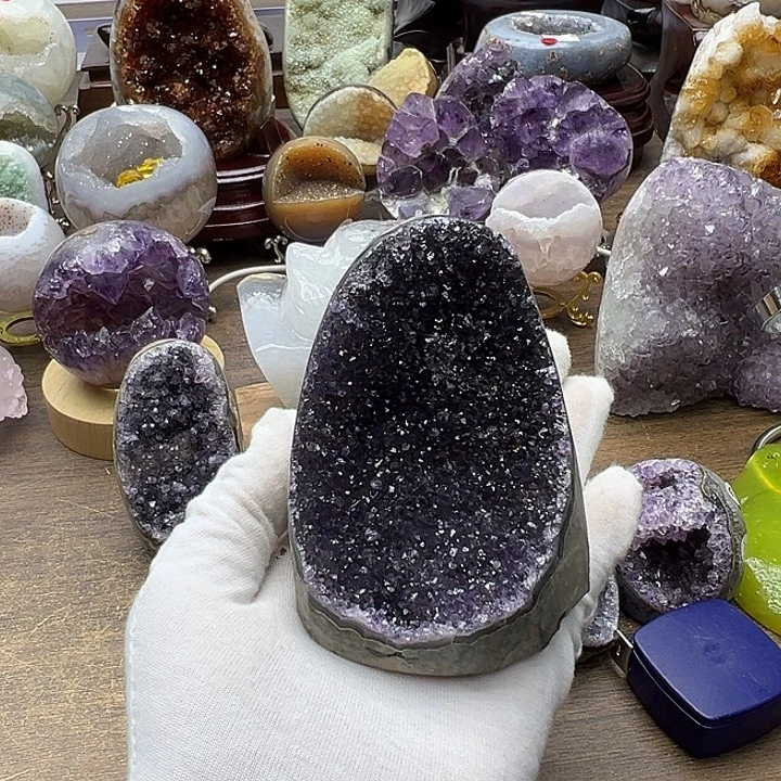 未镶嵌珠宝半成品水晶紫水38