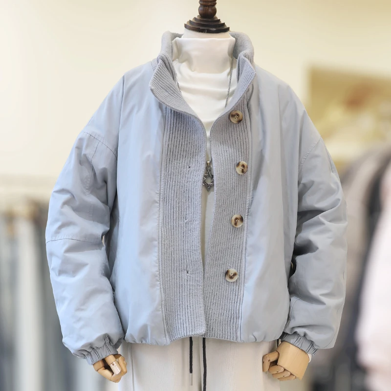 zaw大码女装胖妹妹立领棉服冬季洋气显瘦胖mm棉衣外套/24667