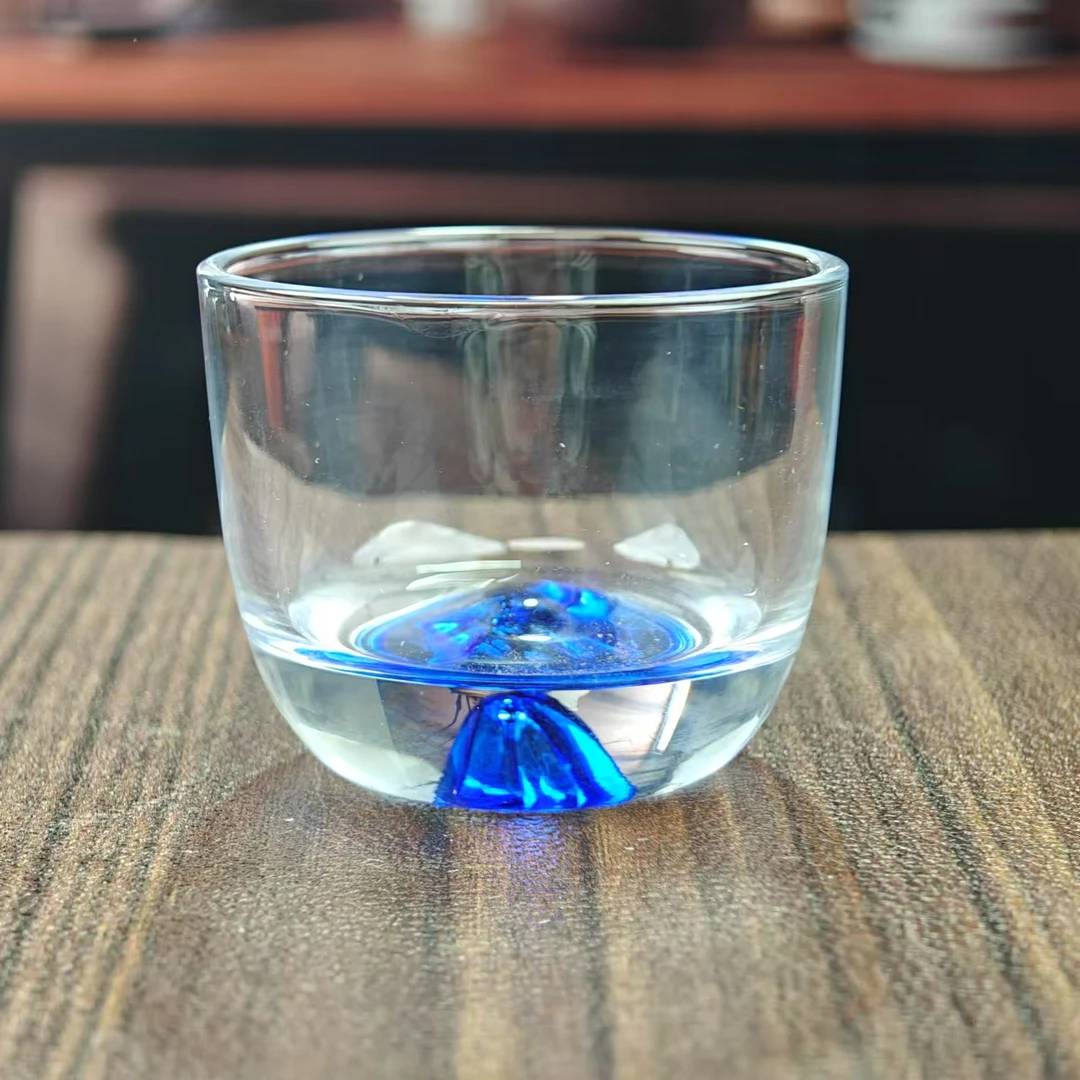 蓝底琉璃杯 A157