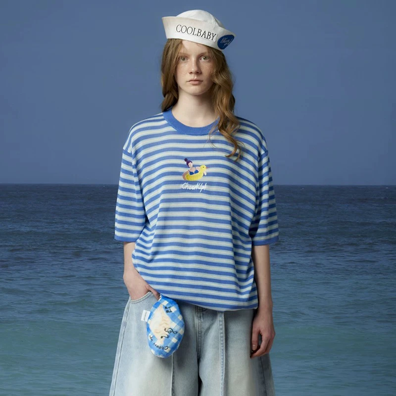 CHEERi UPi 泳池派对针织短袖-899