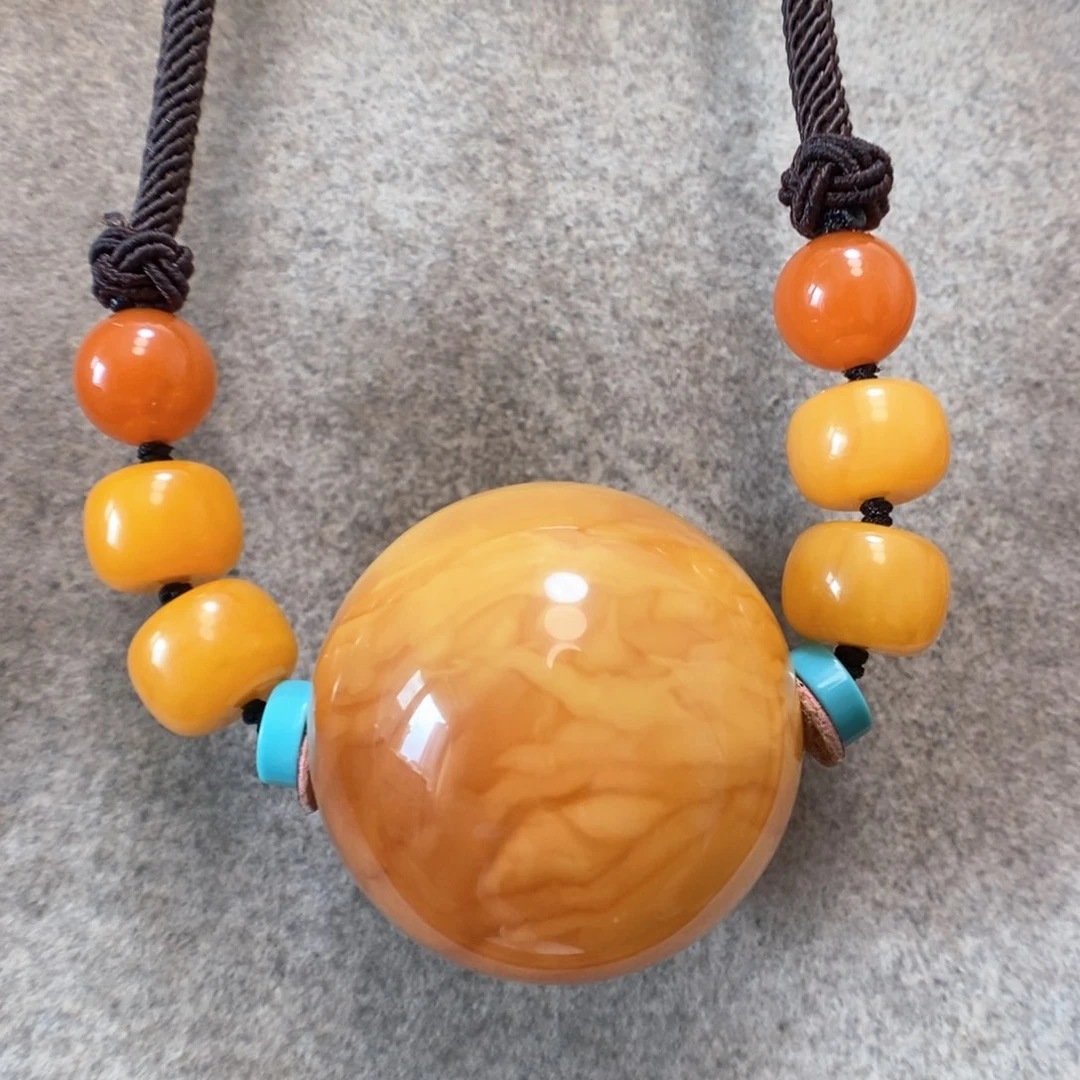 未镶嵌项链蜜蜡锁骨