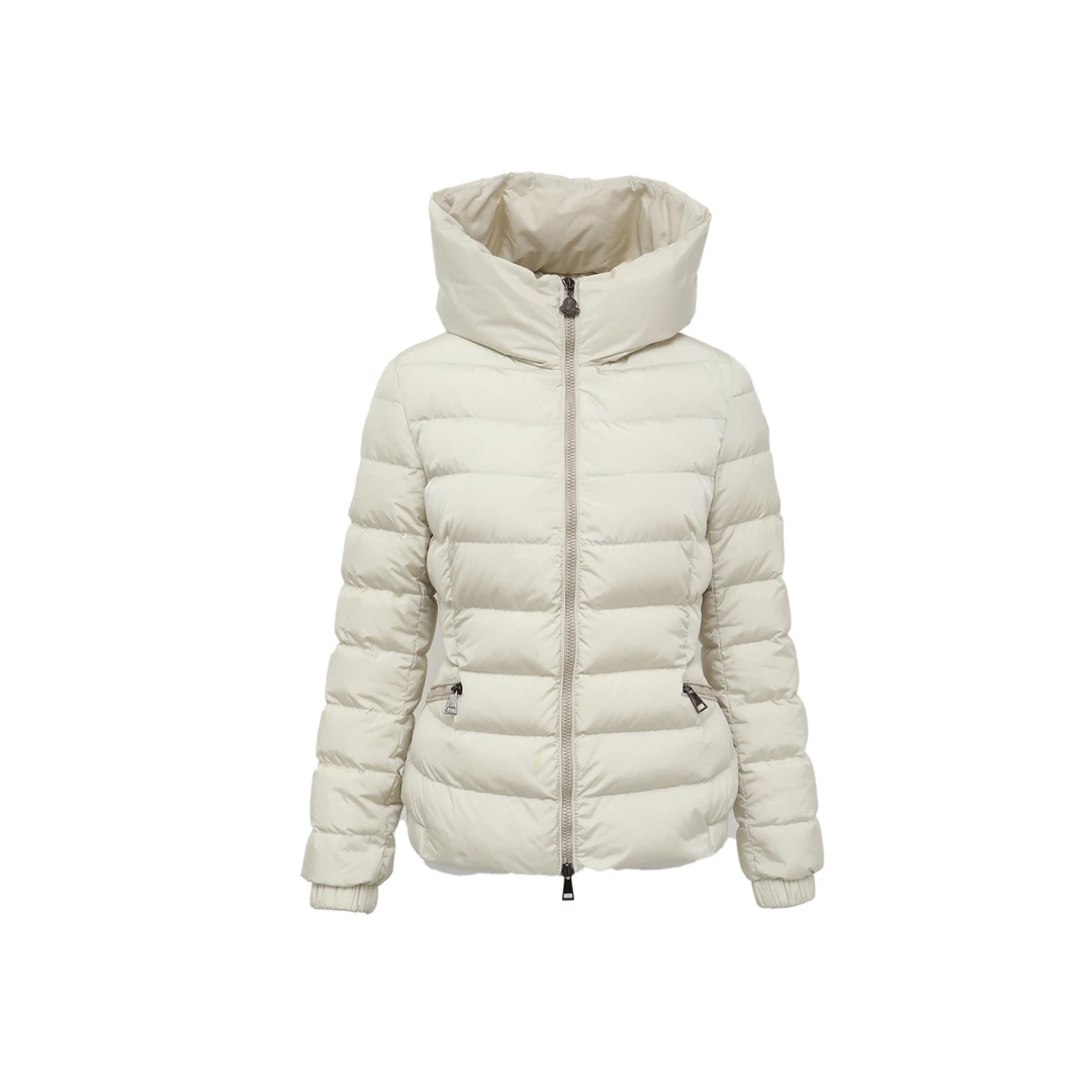 95新 MONCLER  米白色 羽绒 纯色收腰服 P215051575