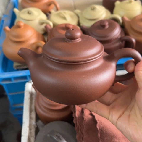 茶壶紫砂底槽清泥500cc