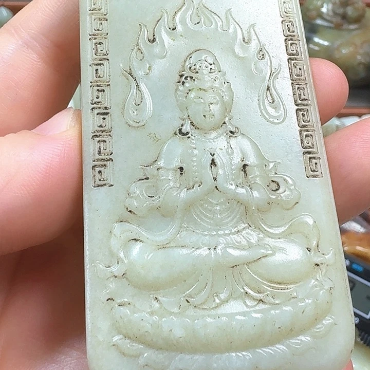 和田玉未镶嵌挂件?****
