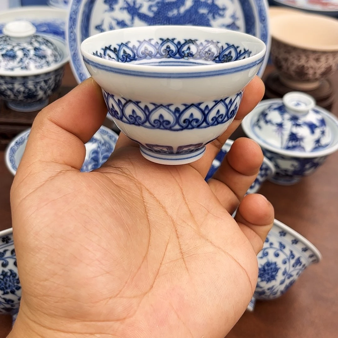 摆件宝相葫芦杯手绘