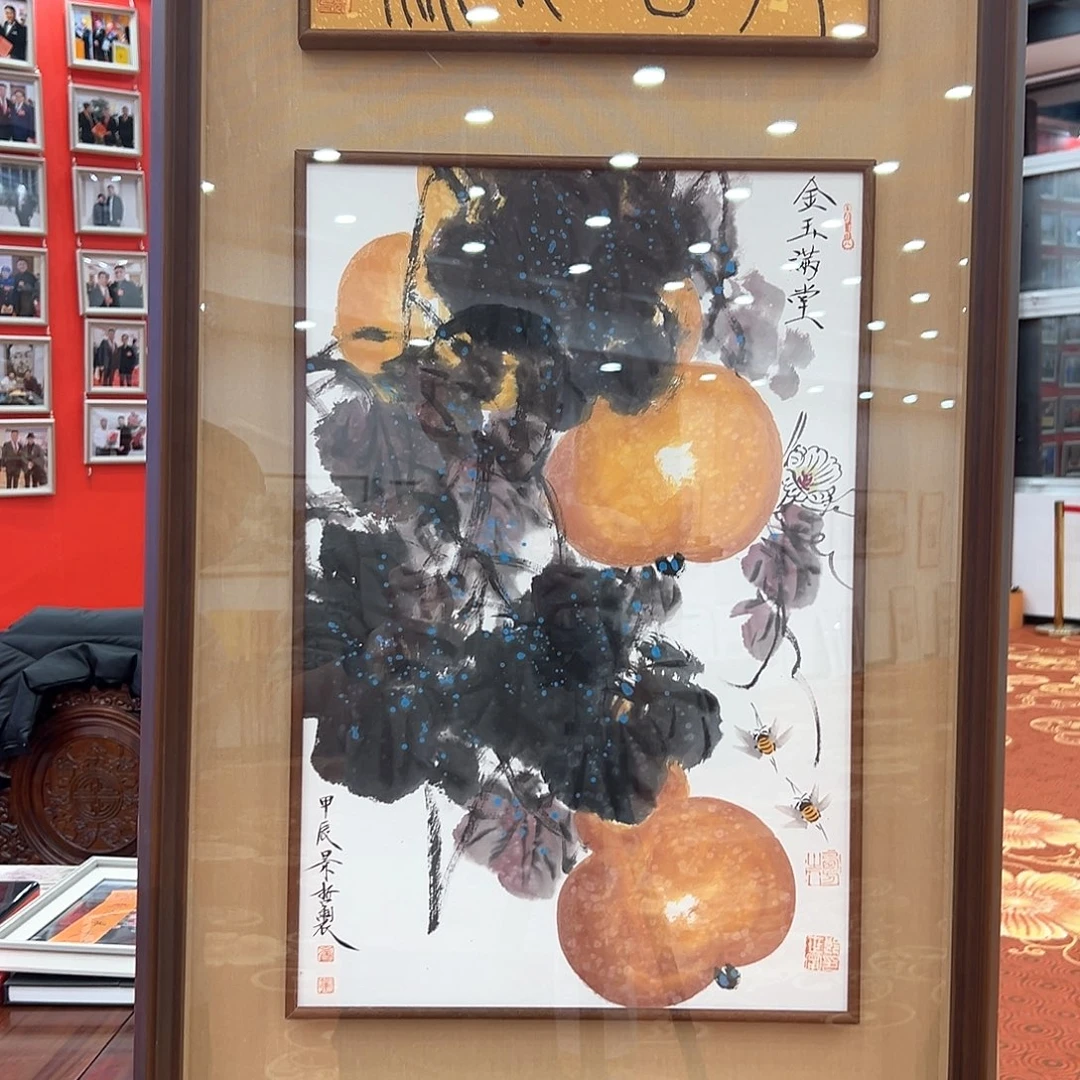 国画M**黄画家简介崔景哲作品原作