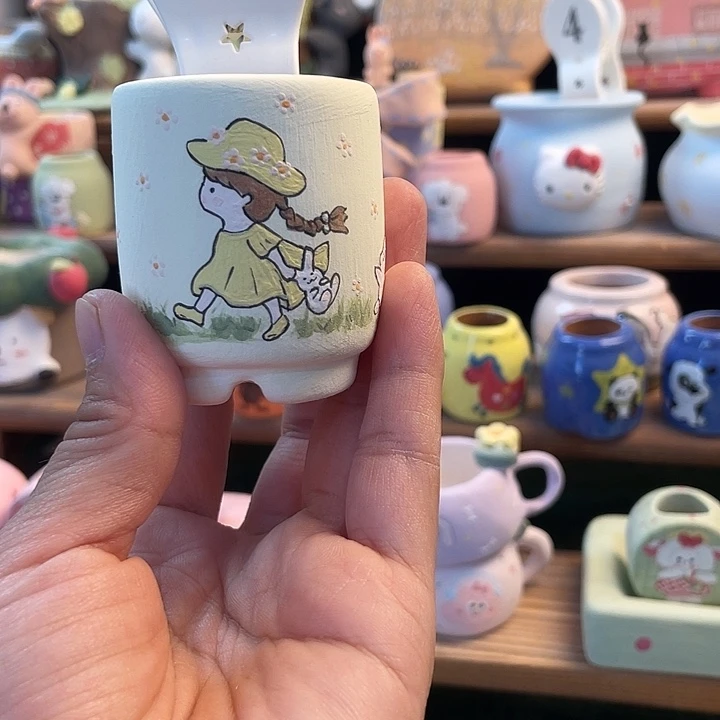 26…..手工手绘花盆