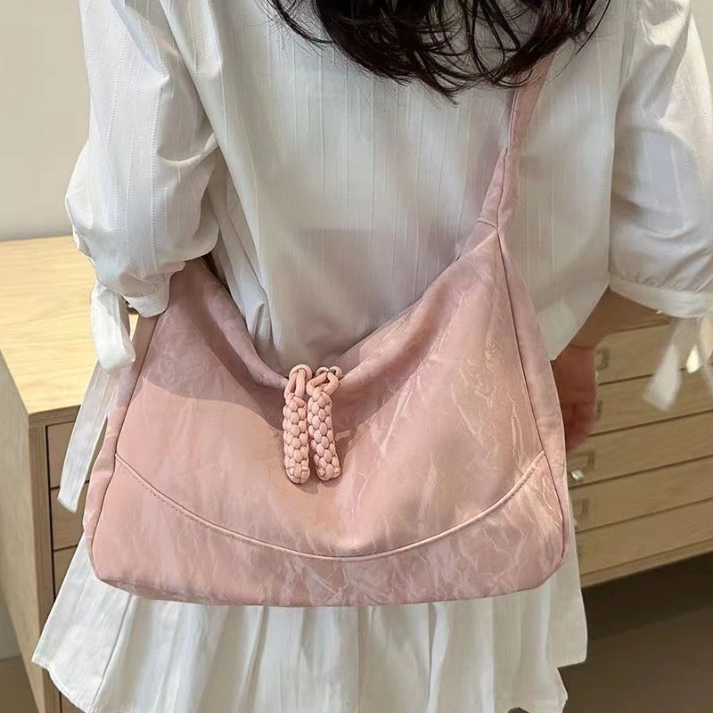 大容量包包女式2025新款夏季百搭单肩包女款大包饺子包斜挎包EEX