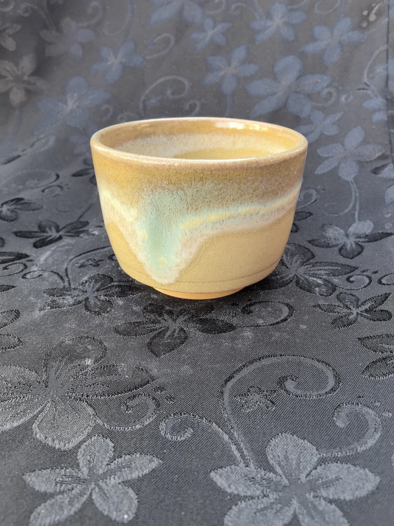 纯手工纯土陶茶杯，容水量100毫升左右