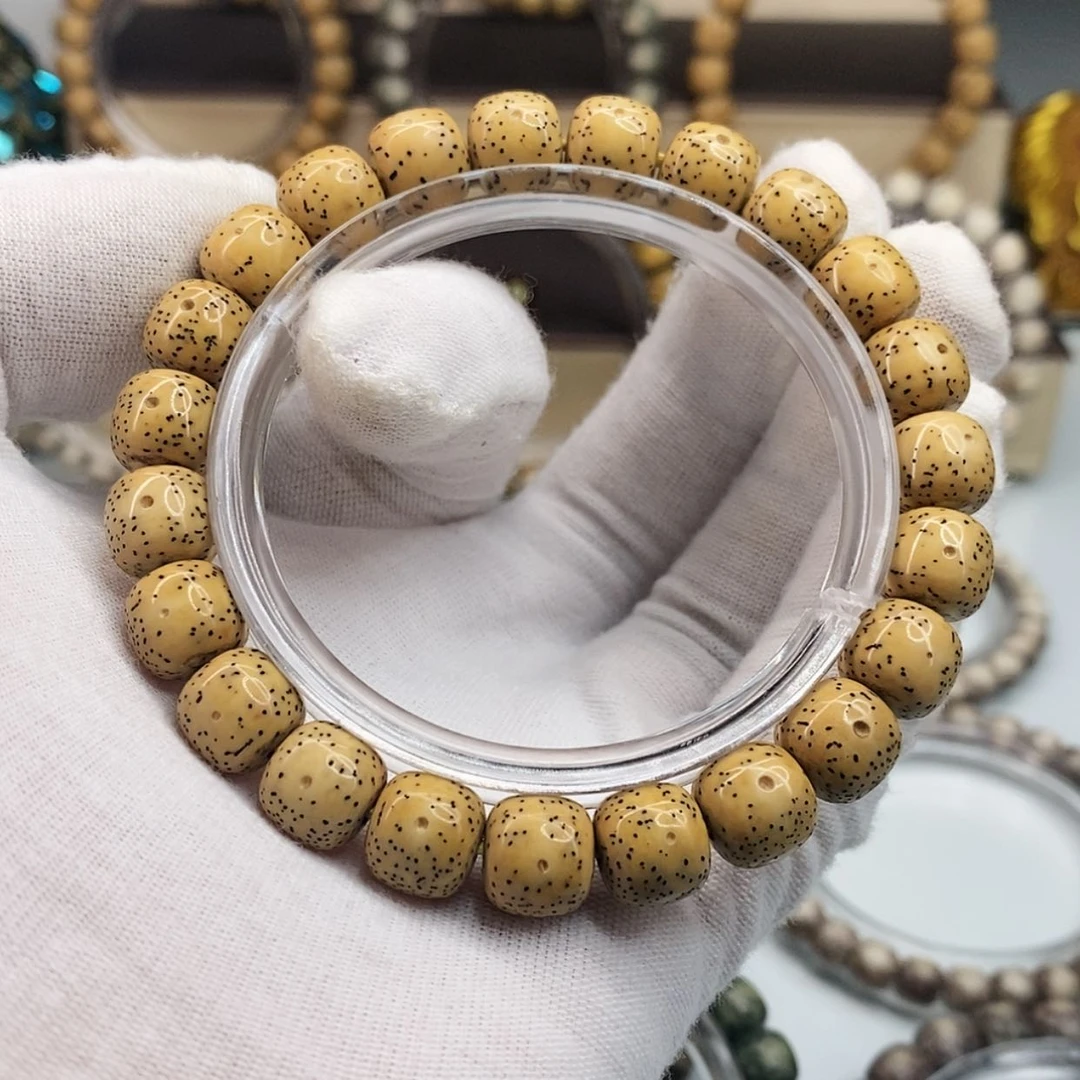 【闪购商品】星月菩提手串一物一图原生态古瓷白月朗星稀