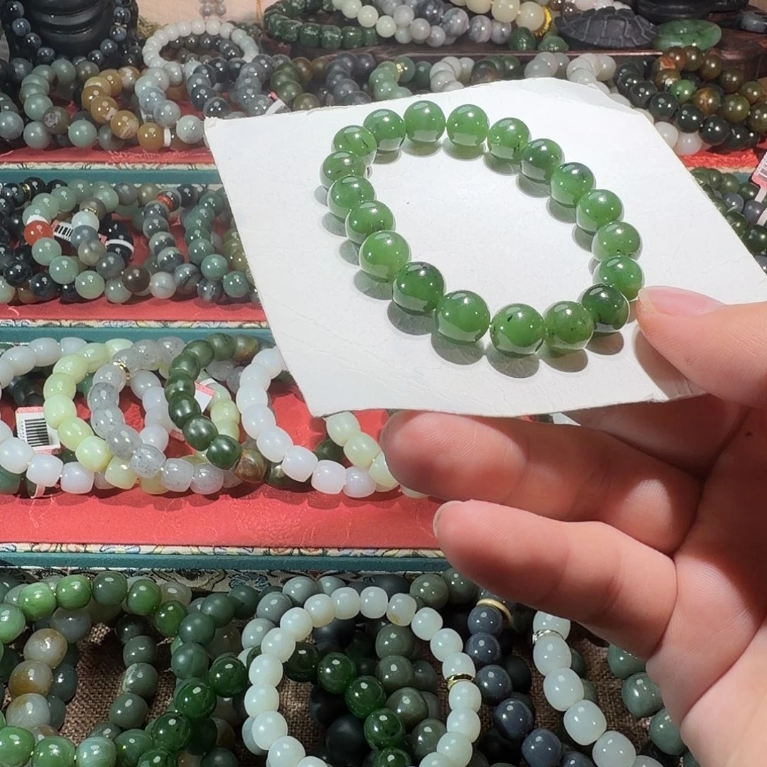 和田玉未镶嵌手链