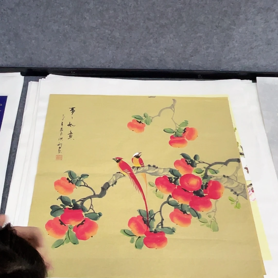 国画作品小姐姐放漏…