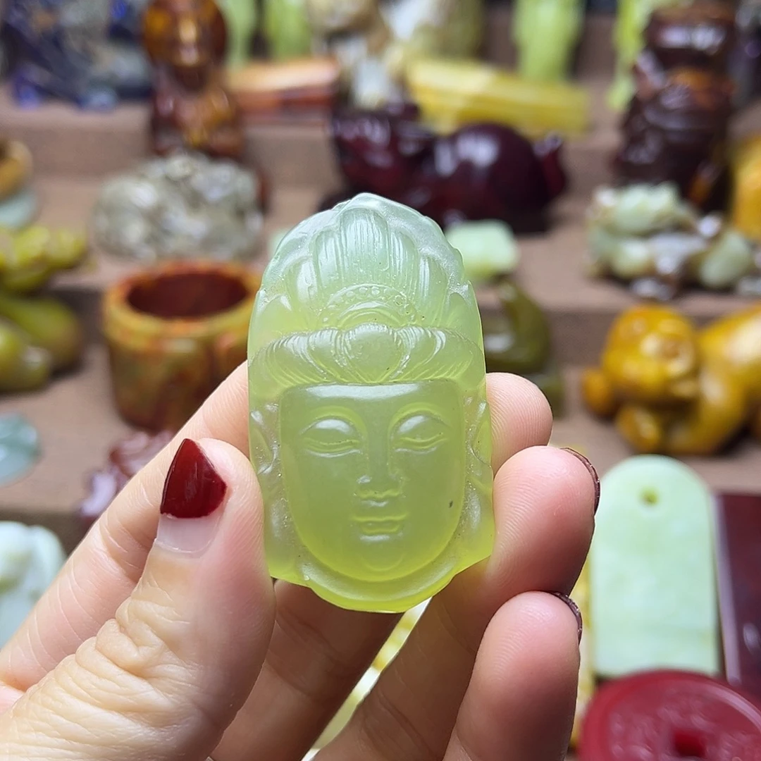 白玉菩提吊坠64。。