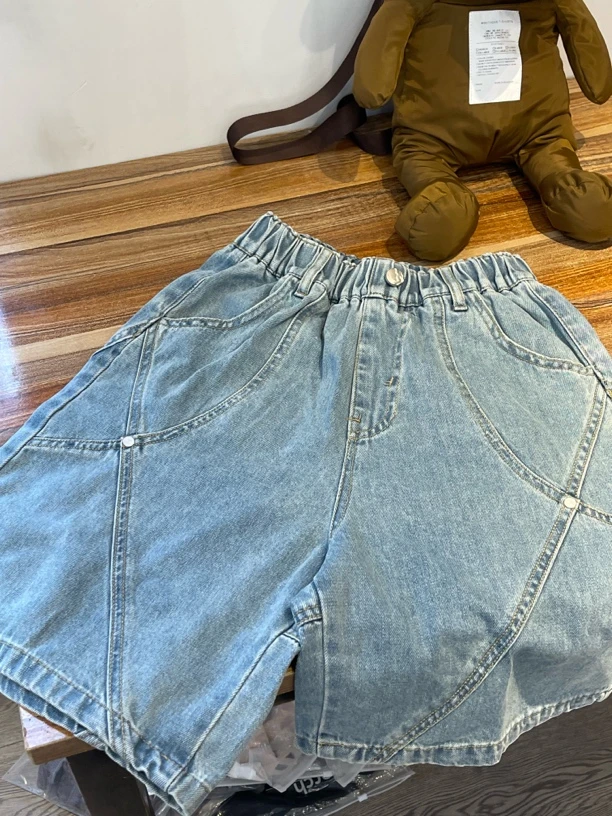 【郭郭童品】旧➕新款休闲牛仔中裤2306