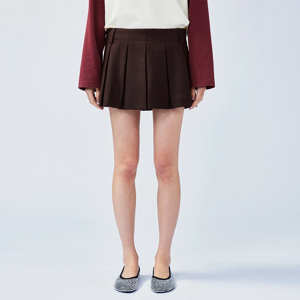 UOOYAA/乌丫2025春季新款百褶短半裙UY25134Q139187