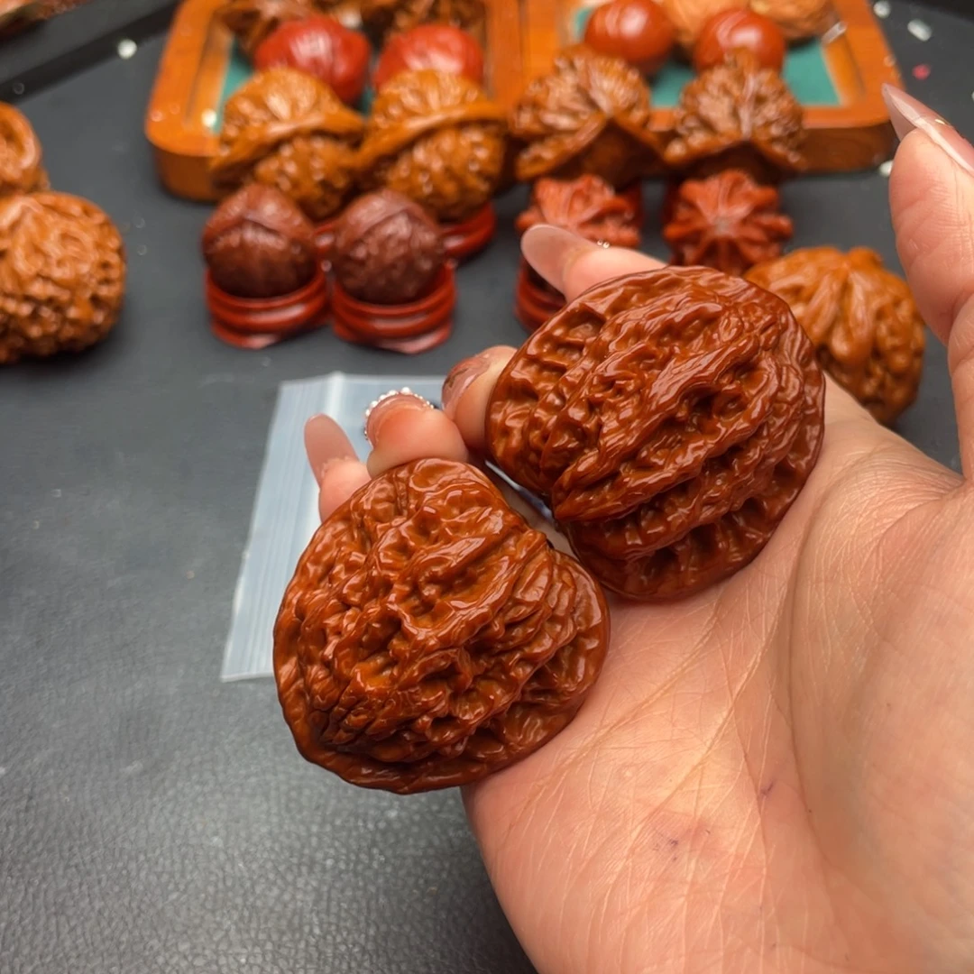 @***G文玩核桃把件麦虎