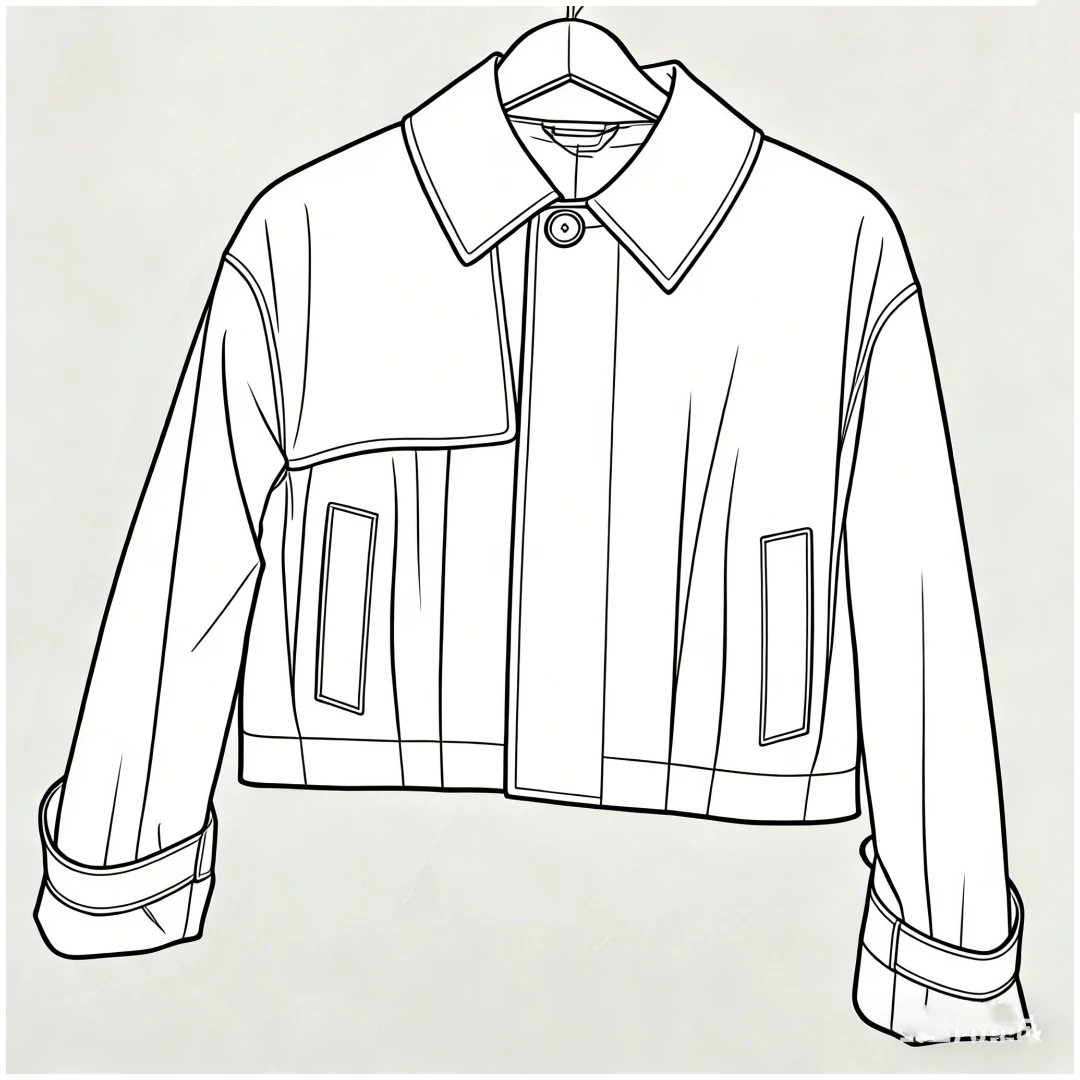 【Montendre】秋冬新款 K 藏青色短款翻领夹克外套百搭休闲短外套女