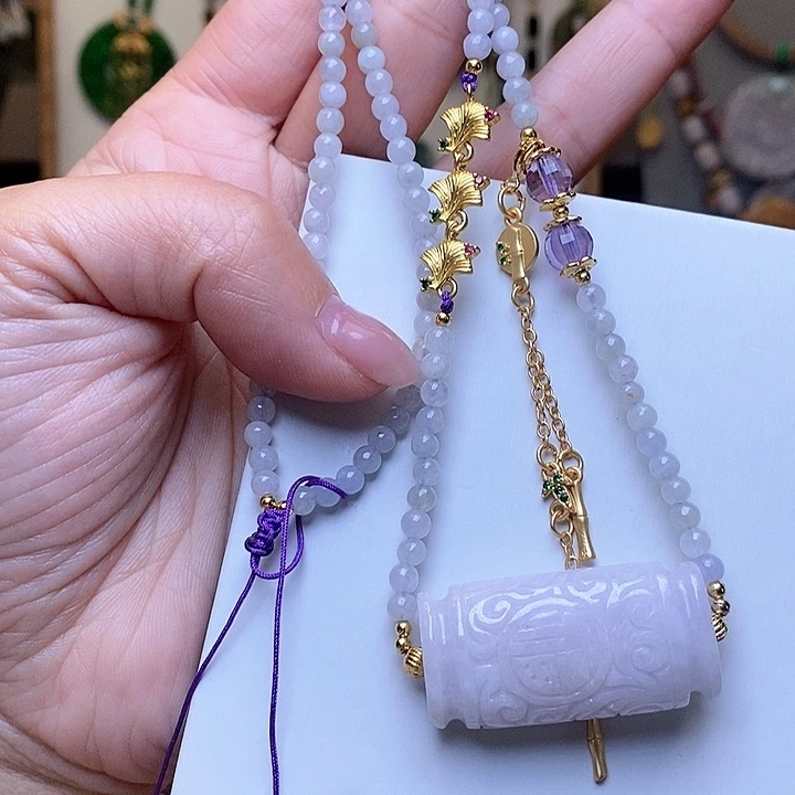 翡翠手链未镶嵌路路通项链23