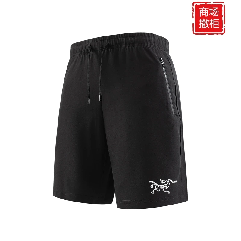 奥莱折扣刺绣鸟家户外速干凉感短裤男舒适宽松百搭纯色休闲冲锋裤