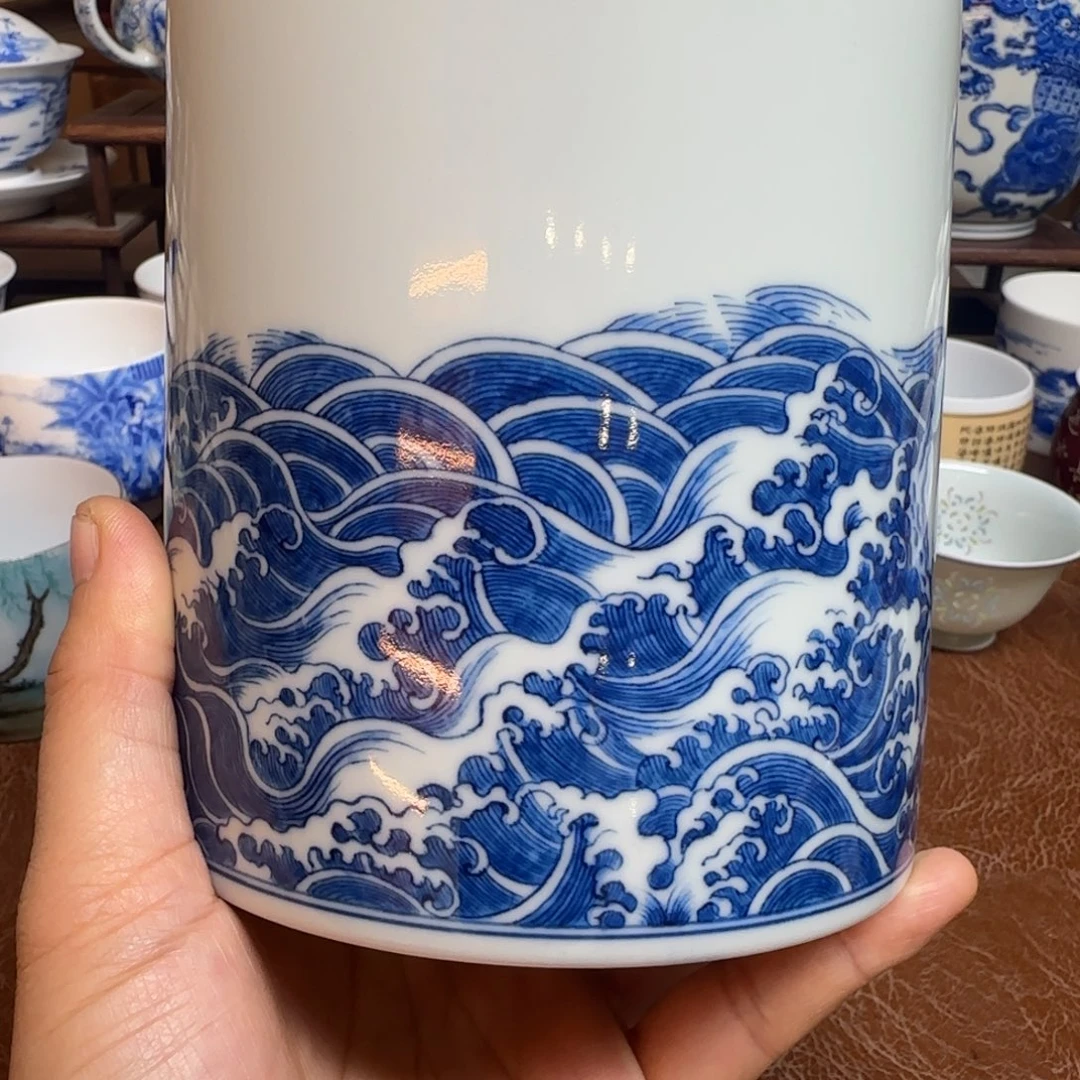 陶摆件今天晚上的月亮很圆