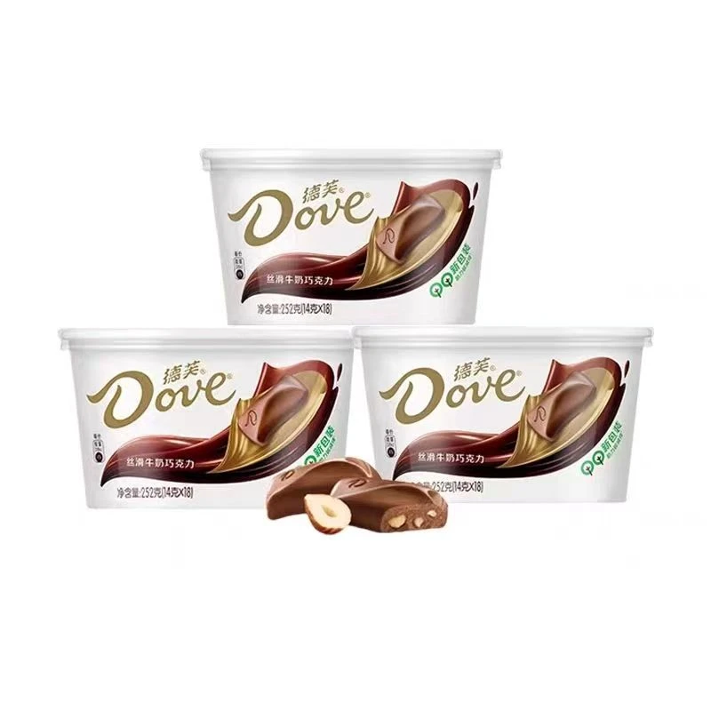 Dove/德芙碗装巧克力249克-252克牛奶巧克力奶香白香浓黑巧克力