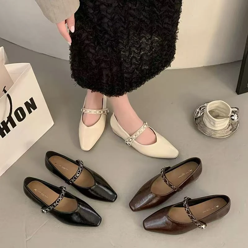 M27夏季新款浅口玛丽珍乐福鞋