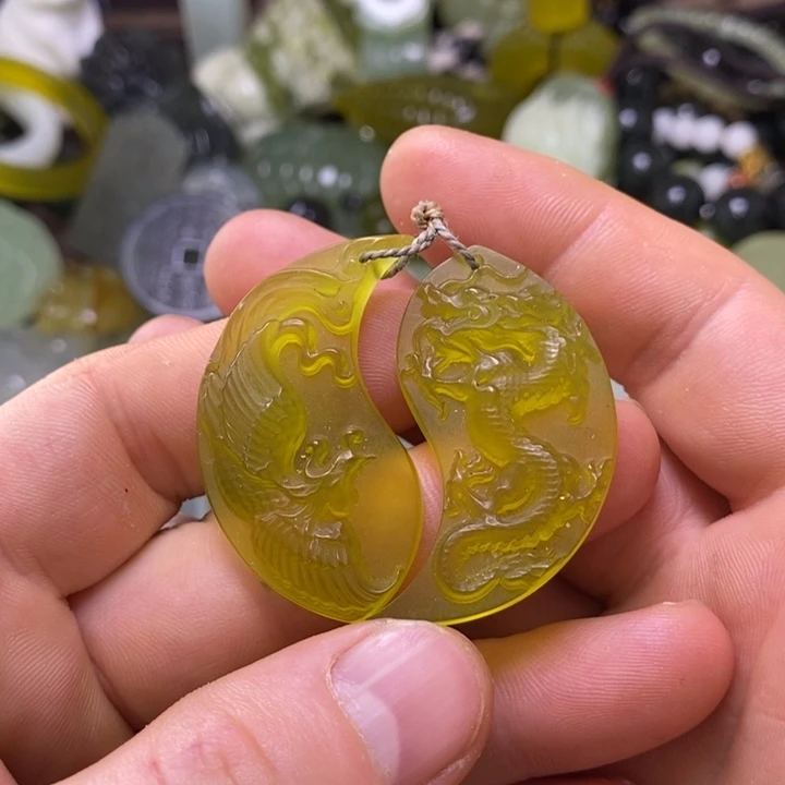 岫玉未镶嵌岫玉挂件