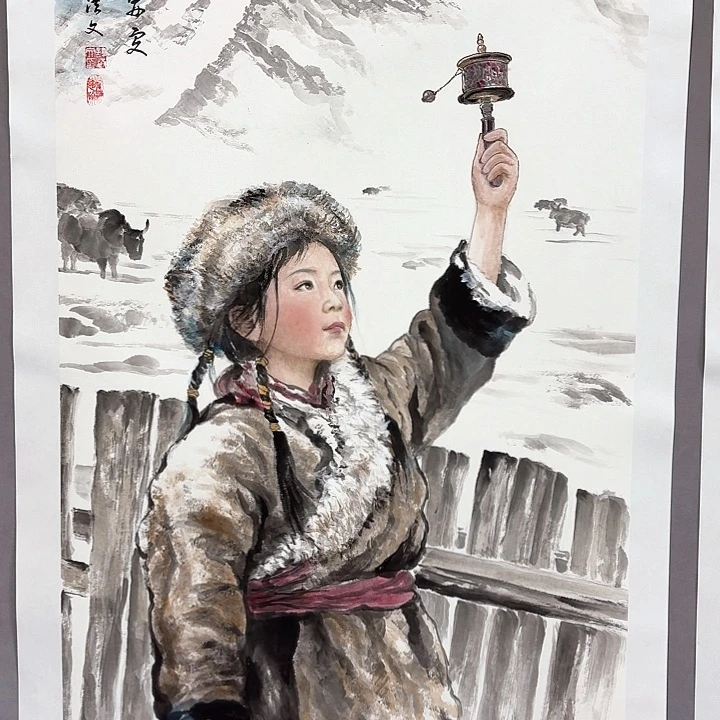 国画亲笔手绘放心去藏