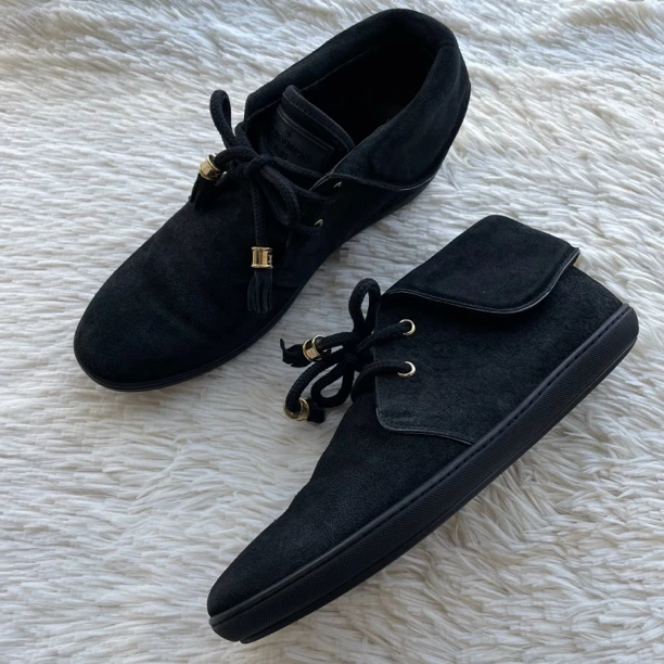 95新 LouisVuitton/路易威登 满印翻领板鞋 36码 公价7.6k c0117