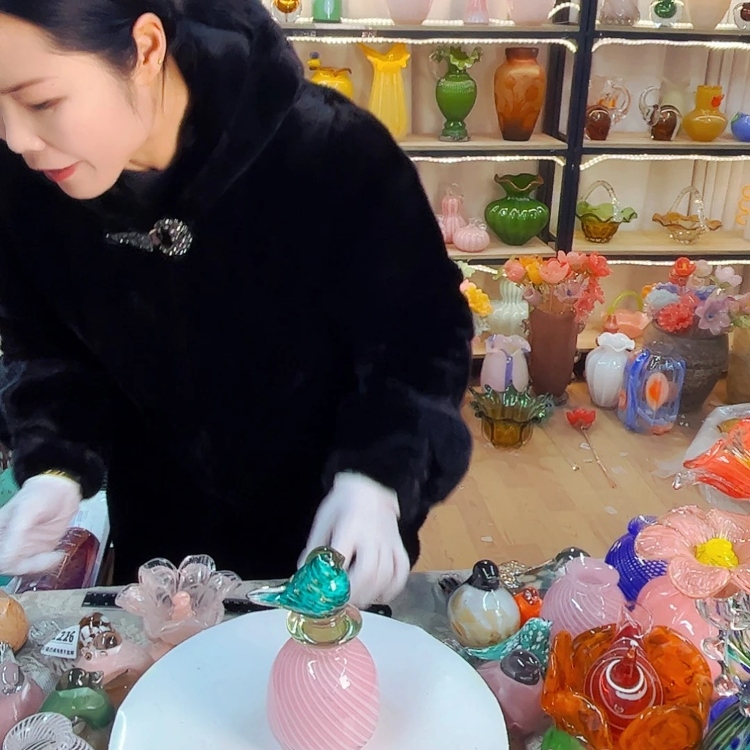 一瓶一鸟家悦美居琉璃工艺品