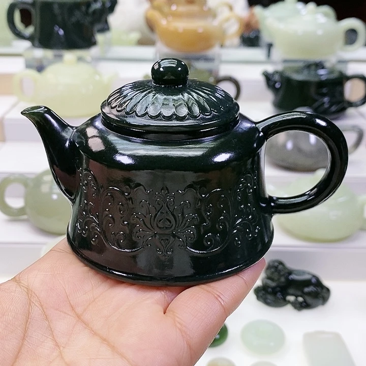 未镶嵌和田玉挂件茶壶