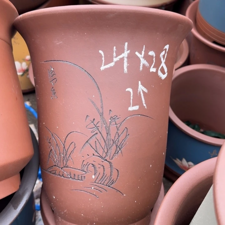 紫砂花盆特价清仓