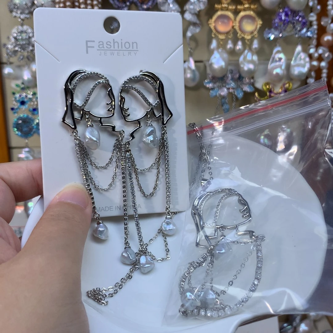 合金淡水珍珠耳环特价套装2448