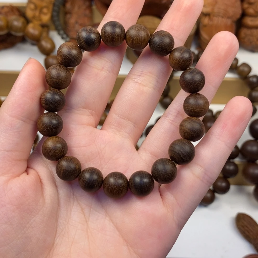 檀香木手串/手链老山檀香1.0横纹奶香