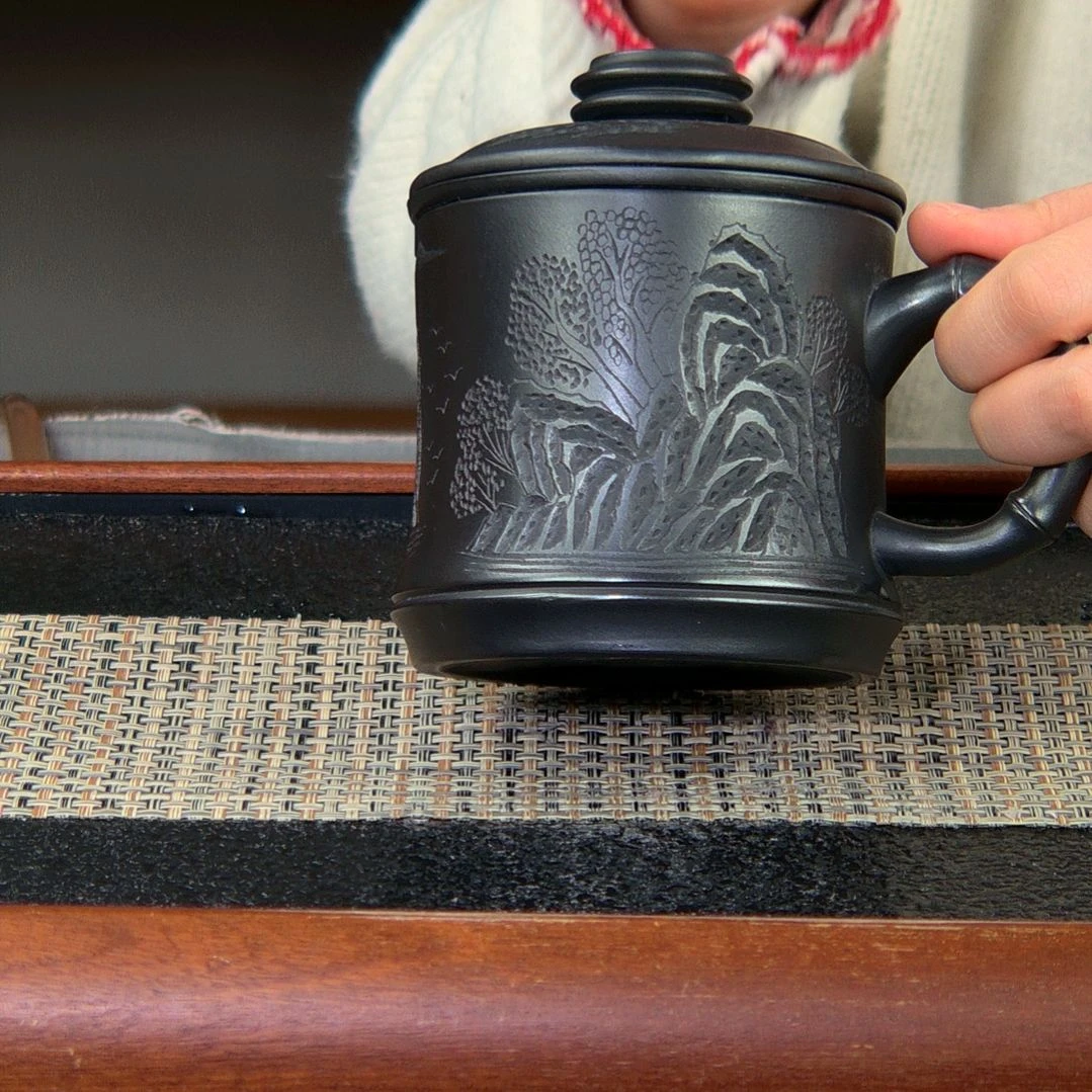 【闪购商品】绿泥茶杯高货放漏