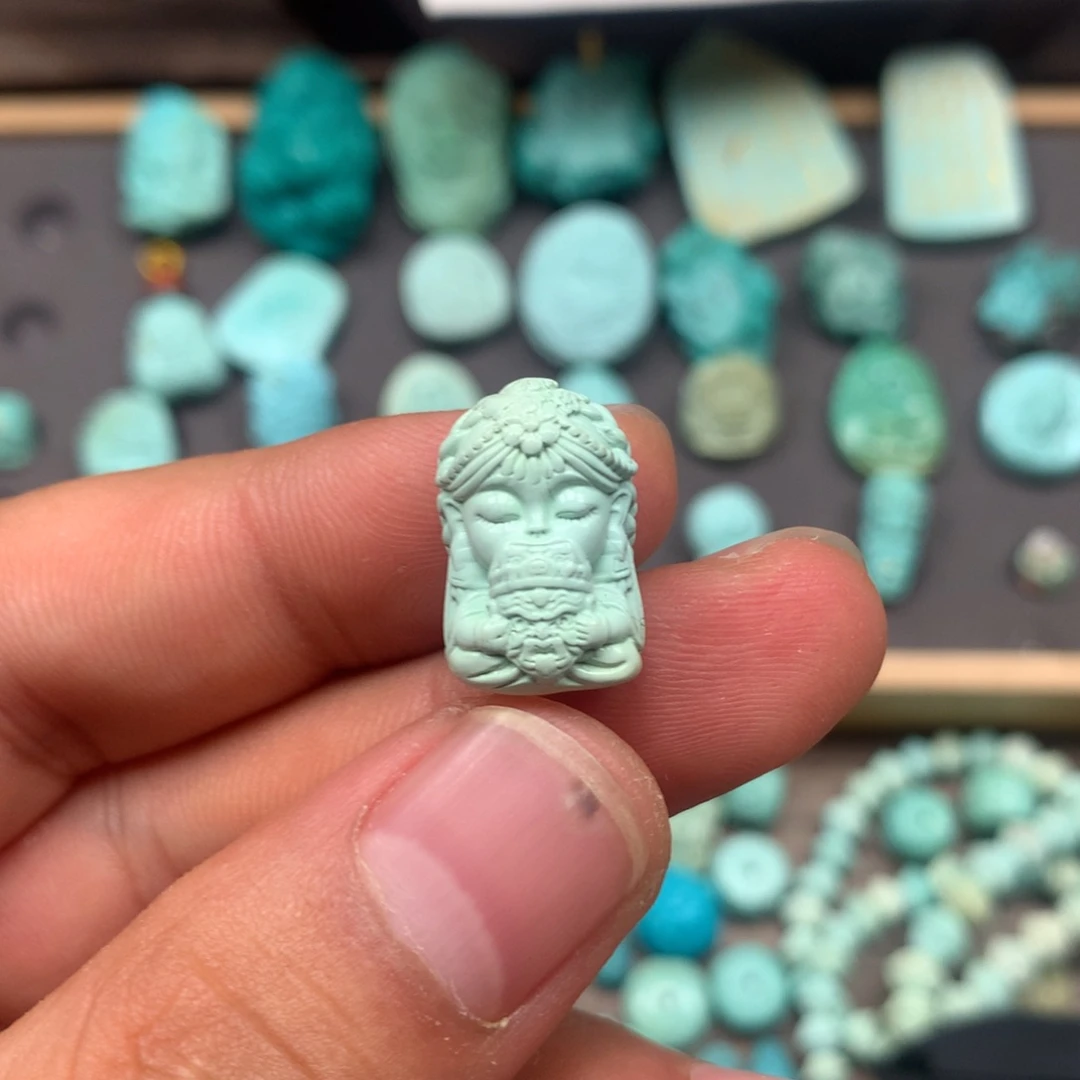 绿松石未镶嵌雕刻