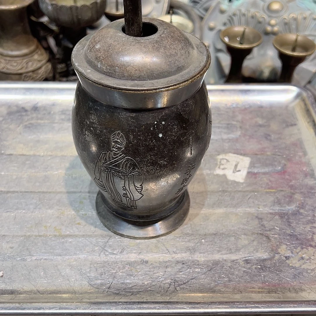 营*师黄铜摆件，文房摆件